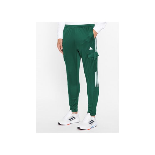 adidas Spodnie dresowe IM2918 Zielony Regular Fit ze sklepu MODIVO w kategorii Spodnie męskie - zdjęcie 168526995