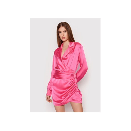 Please Sukienka koktajlowa A1EEQU9000 Różowy Regular Fit ze sklepu MODIVO w kategorii Sukienki - zdjęcie 168528429