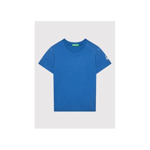 United Colors Of Benetton T-Shirt 3I1XC13E1 Niebieski Regular Fit ze sklepu MODIVO w kategorii T-shirty chłopięce - zdjęcie 168528575