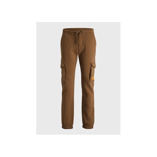 Jack&Jones Spodnie dresowe 12196573 Brązowy Regular Fit ze sklepu MODIVO w kategorii Spodnie chłopięce - zdjęcie 168528695