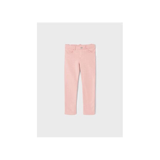 Mayoral Spodnie materiałowe 511 Różowy Regular Fit ze sklepu MODIVO w kategorii Spodnie dziewczęce - zdjęcie 168529475