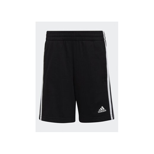 adidas Szorty sportowe Essentials 3-Stripes Shorts H65791 Czarny Regular Fit ze sklepu MODIVO w kategorii Spodenki chłopięce - zdjęcie 168529629