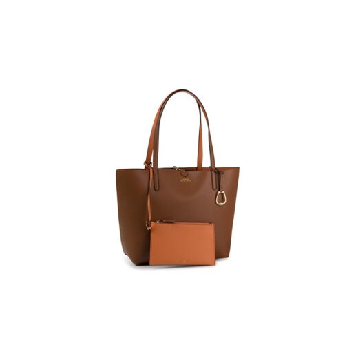 Lauren Ralph Lauren Torebka Rvrsble Tote 431795329002 Pomarańczowy ze sklepu MODIVO w kategorii Torby Shopper bag - zdjęcie 168529888