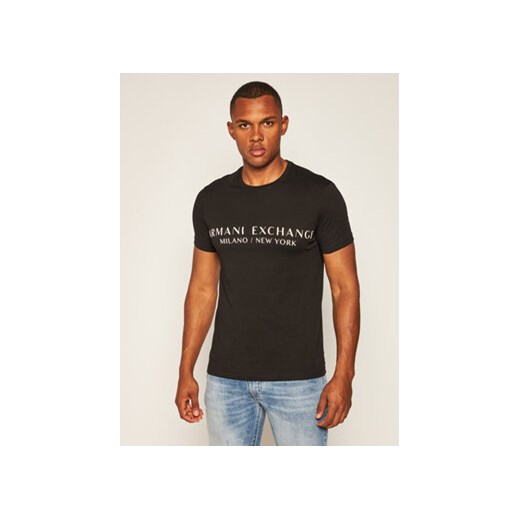 Armani Exchange T-Shirt 8NZT72 Z8H4Z 1200 Czarny Slim Fit ze sklepu MODIVO w kategorii T-shirty męskie - zdjęcie 168530265