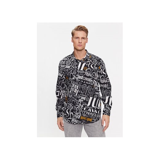 Just Cavalli Koszula 75OAL2S0 Czarny Slim Fit Just Cavalli 54 promocyjna cena MODIVO