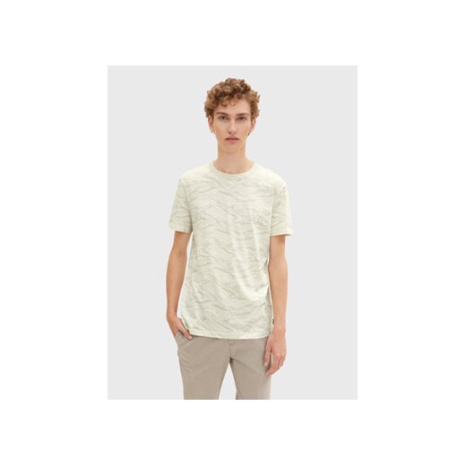 Tom Tailor Denim T-Shirt 1033041 Beżowy Regular Fit ze sklepu MODIVO w kategorii T-shirty męskie - zdjęcie 168531019