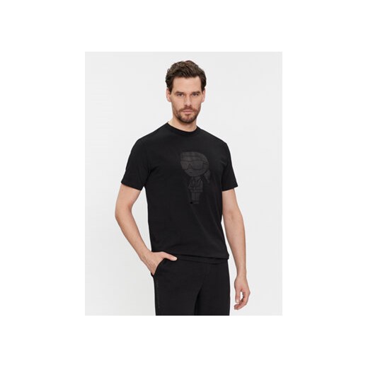 KARL LAGERFELD T-Shirt 755400 541221 Czarny Regular Fit ze sklepu MODIVO w kategorii T-shirty męskie - zdjęcie 168531038