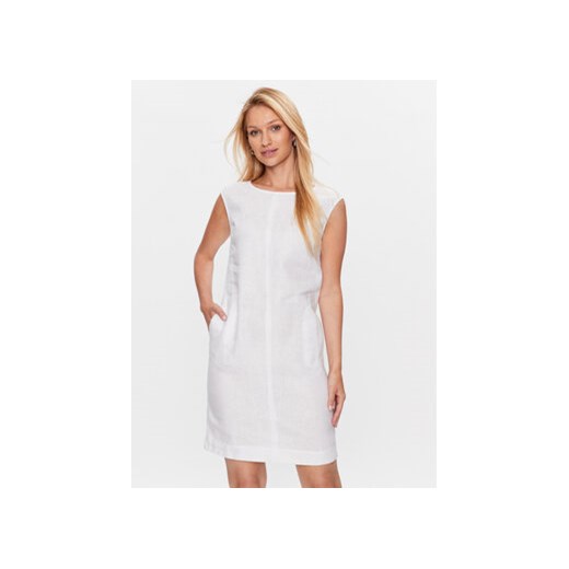 Tatuum Sukienka codzienna Sonatko 1 T2309.207 Biały Slim Fit ze sklepu MODIVO w kategorii Sukienki - zdjęcie 168531166