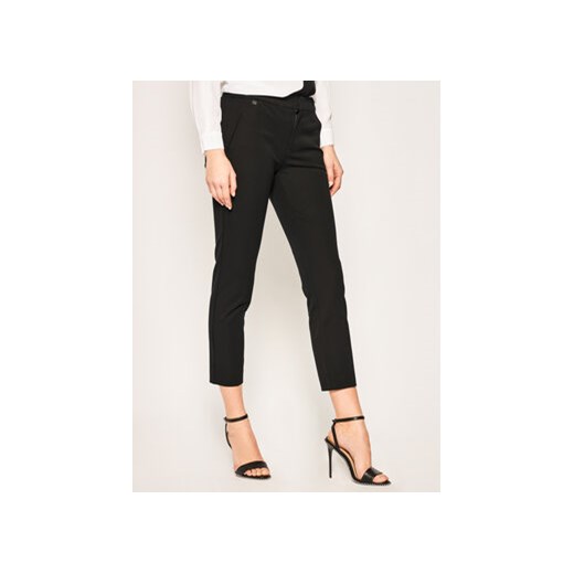 Lauren Ralph Lauren Spodnie materiałowe 200747991001 Czarny Slim Fit ze sklepu MODIVO w kategorii Spodnie damskie - zdjęcie 168531167