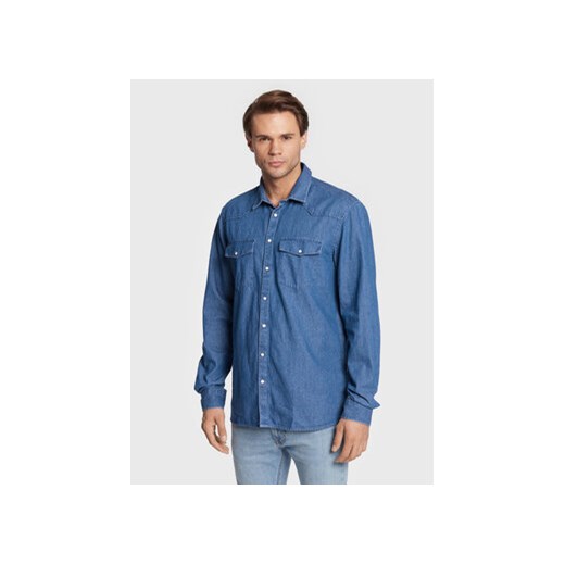 Solid Koszula jeansowa 21107055 Niebieski Regular Fit ze sklepu MODIVO w kategorii Koszule męskie - zdjęcie 168531296
