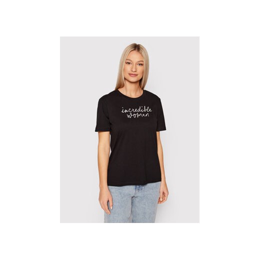 s.Oliver T-Shirt 2114700 Czarny Leeose Fit ze sklepu MODIVO w kategorii Bluzki damskie - zdjęcie 168531398