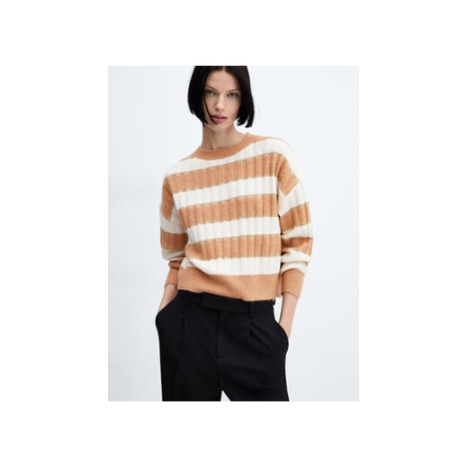 Mango Sweter Patronus 67000474 Beżowy Regular Fit ze sklepu MODIVO w kategorii Swetry damskie - zdjęcie 168531617