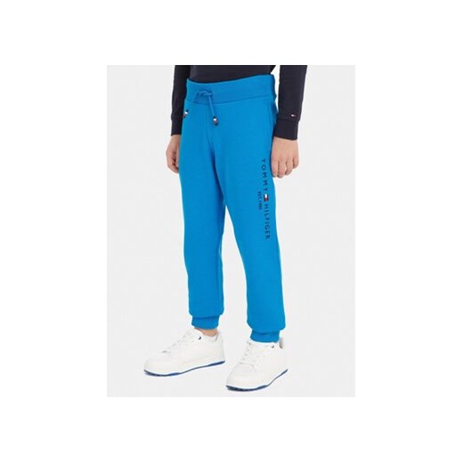 Tommy Hilfiger Spodnie dresowe Essential KS0KS00207 S Niebieski Regular Fit ze sklepu MODIVO w kategorii Spodnie chłopięce - zdjęcie 168531766
