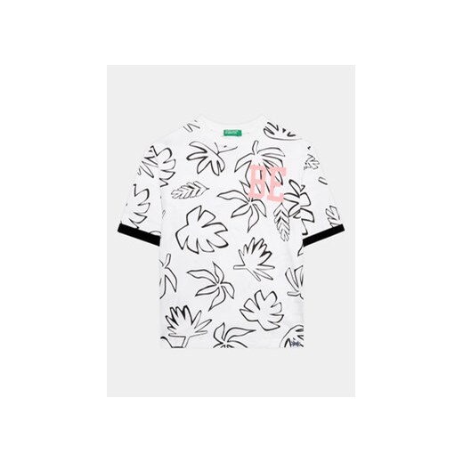 United Colors Of Benetton T-Shirt 34D3C10BM Biały Regular Fit ze sklepu MODIVO w kategorii T-shirty chłopięce - zdjęcie 168531816