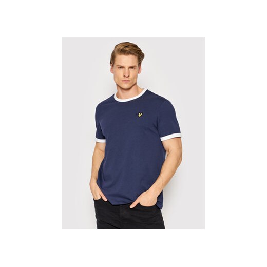 Lyle & Scott T-Shirt Ringer TS705VOG Granatowy Regular Fit ze sklepu MODIVO w kategorii T-shirty męskie - zdjęcie 168531845