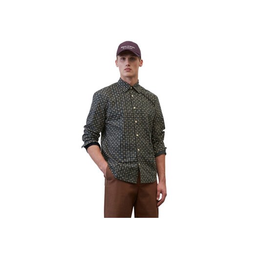 Marc O'Polo Koszula 322725042090 Granatowy Regular Fit ze sklepu MODIVO w kategorii Koszule męskie - zdjęcie 168531978