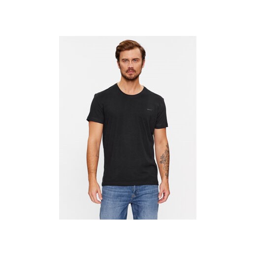 Gant Komplet 2 t-shirtów C-Neck 2 Pack 900002008 Czarny Regular Fit ze sklepu MODIVO w kategorii T-shirty męskie - zdjęcie 168532107