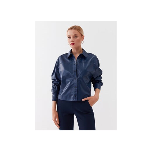 KARL LAGERFELD Koszula 230W1607 Niebieski Regular Fit ze sklepu MODIVO w kategorii Koszule damskie - zdjęcie 168532168