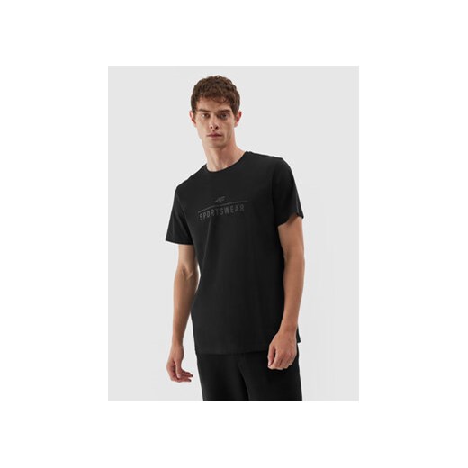 4F T-Shirt 4FAW23TTSHM0878 Czarny Regular Fit ze sklepu MODIVO w kategorii T-shirty męskie - zdjęcie 168533009