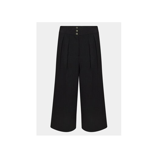 NAF NAF Spodnie materiałowe Elilian P1 YHNP4 Czarny Regular Fit ze sklepu MODIVO w kategorii Spodnie damskie - zdjęcie 168533828
