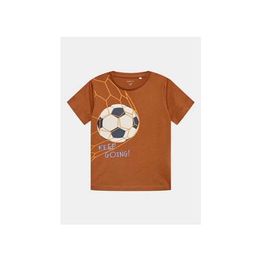 NAME IT T-Shirt 13220008 Brązowy Regular Fit ze sklepu MODIVO w kategorii Koszulki niemowlęce - zdjęcie 168533997