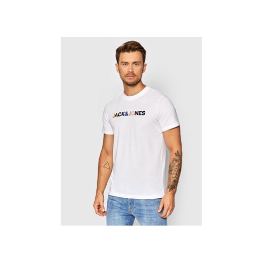 Jack&Jones PREMIUM T-Shirt Landon 12191308 Biały Regular Fit ze sklepu MODIVO w kategorii T-shirty męskie - zdjęcie 168534078