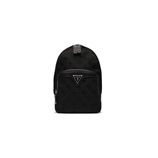Guess Plecak Vezzola Jacquard Mini-Bags HMVZLJ P4168 Czarny ze sklepu MODIVO w kategorii Plecaki - zdjęcie 168534167