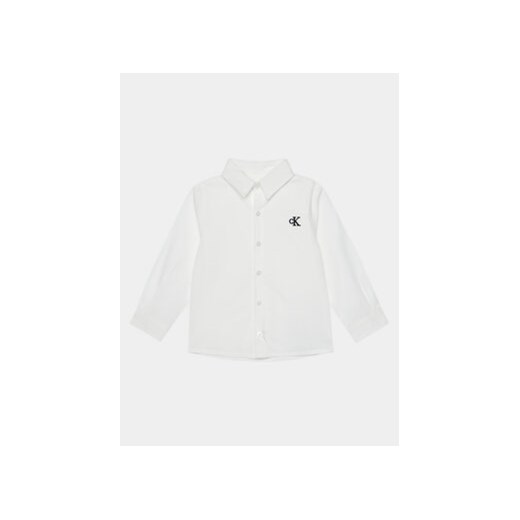 Calvin Klein Jeans Koszula IN0IN00161 Biały Regular Fit ze sklepu MODIVO w kategorii Koszule chłopięce - zdjęcie 168534565