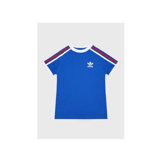 adidas T-Shirt adicolor 3-Stripes HL9405 Granatowy Loose Fit ze sklepu MODIVO w kategorii T-shirty chłopięce - zdjęcie 168534879