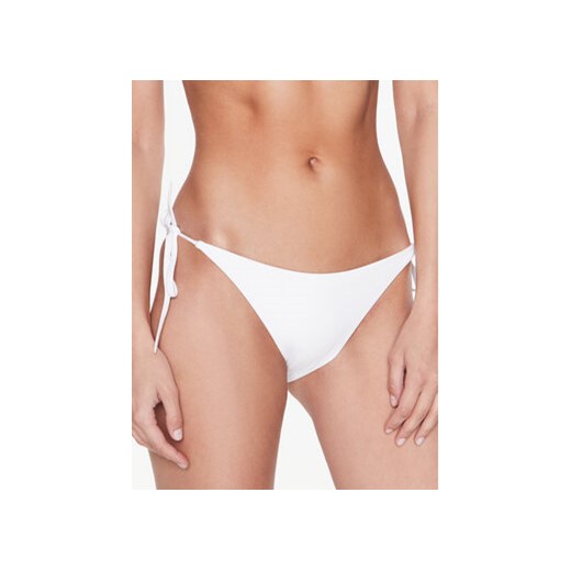 Calvin Klein Swimwear Dół od bikini KW0KW02102 Biały ze sklepu MODIVO w kategorii Stroje kąpielowe - zdjęcie 168535126