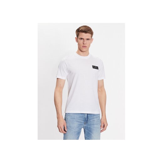 EA7 Emporio Armani T-Shirt 3RPT72 PJ8SZ 1100 Biały Regular Fit ze sklepu MODIVO w kategorii T-shirty męskie - zdjęcie 168535275