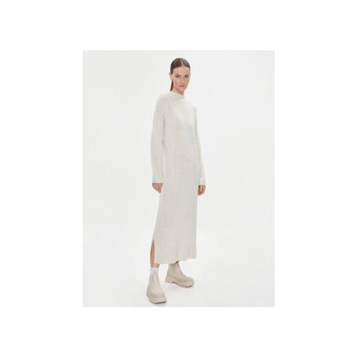 Tommy Hilfiger Sukienka dzianinowa WW0WW39930 Écru Relaxed Fit Tommy Hilfiger M MODIVO