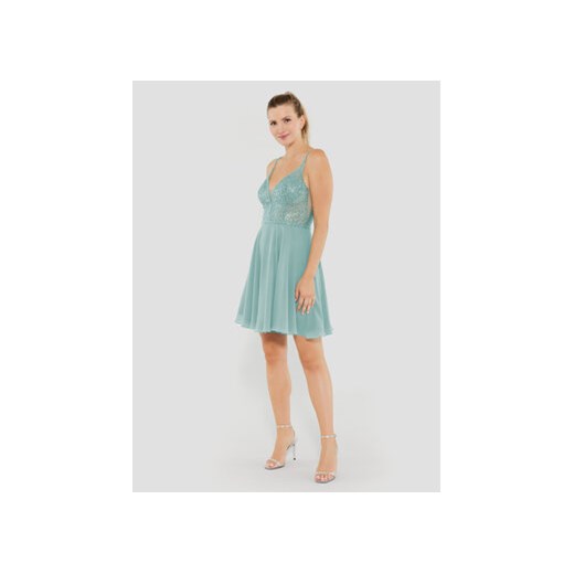 Swing Sukienka koktajlowa 5AE19300 Zielony Regular Fit ze sklepu MODIVO w kategorii Sukienki - zdjęcie 168536396