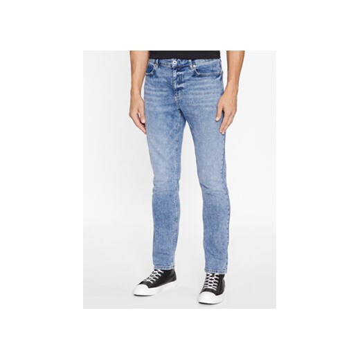 Karl Lagerfeld Jeans Jeansy 235D1103 Niebieski Slim Fit 34_32 okazyjna cena MODIVO