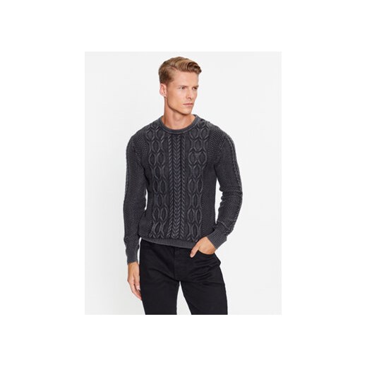 Guess Sweter Andy M3BR21 Z2BB0 Czarny Regular Fit ze sklepu MODIVO w kategorii Swetry męskie - zdjęcie 168536699