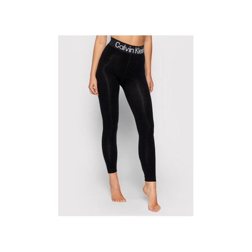 Calvin Klein Underwear Legginsy 701218762 Czarny Slim Fit ze sklepu MODIVO w kategorii Spodnie damskie - zdjęcie 168537239