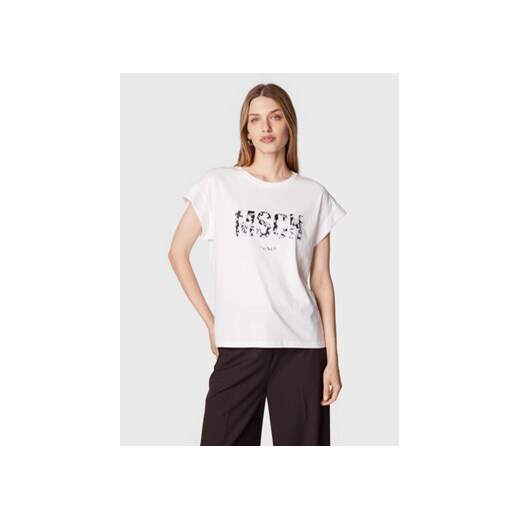 Moss Copenhagen T-Shirt Alva 16708 Biały Boxy Fit ze sklepu MODIVO w kategorii Bluzki damskie - zdjęcie 168537356