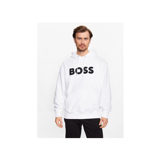 Boss Bluza 50486243 Biały Regular Fit ze sklepu MODIVO w kategorii Bluzy męskie - zdjęcie 168537398