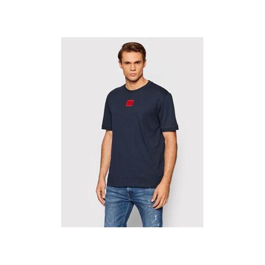 Hugo T-Shirt Diragolino212 50447978 Granatowy Regular Fit ze sklepu MODIVO w kategorii T-shirty męskie - zdjęcie 168537576