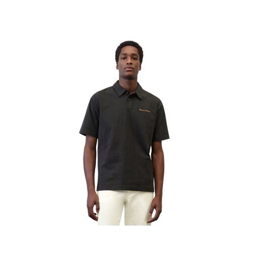 Marc O'Polo Polo 322208353044 Czarny Regular Fit ze sklepu MODIVO w kategorii T-shirty męskie - zdjęcie 168537747