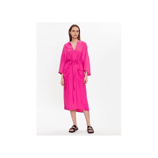 Fabiana Filippi Sukienka codzienna ABD273W221 Różowy Loose Fit ze sklepu MODIVO w kategorii Sukienki - zdjęcie 168538019