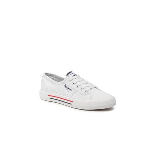 Pepe Jeans Tenisówki Brady W Basic PLS31287 Biały Pepe Jeans 39 okazja MODIVO
