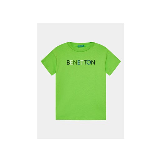 United Colors Of Benetton T-Shirt 3I1XC10H3 Zielony Regular Fit ze sklepu MODIVO w kategorii T-shirty chłopięce - zdjęcie 168538867