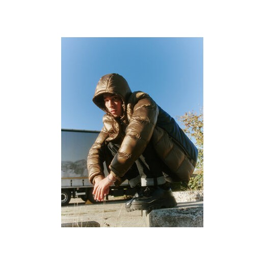 Blend Kurtka puchowa 20715877 Brązowy Regular Fit ze sklepu MODIVO w kategorii Kurtki męskie - zdjęcie 168539215