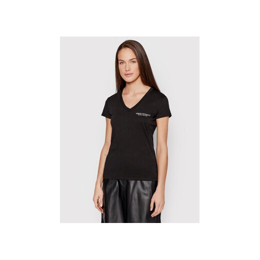Armani Exchange T-Shirt 8NYT81 YJG3Z 1200 Czarny Regular Fit ze sklepu MODIVO w kategorii Bluzki damskie - zdjęcie 168539546