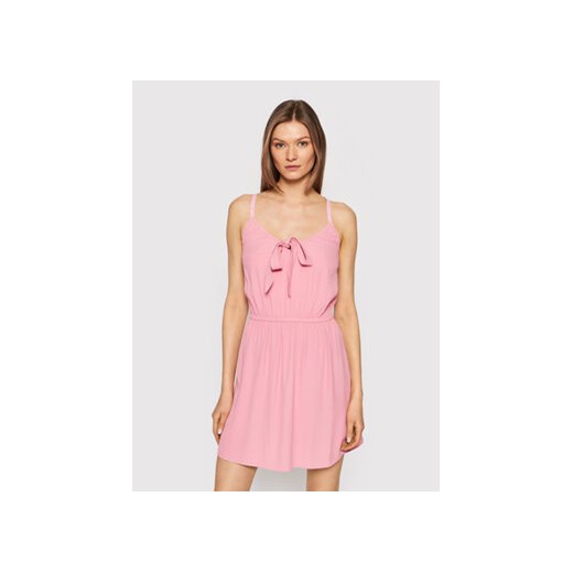 Tommy Jeans Sukienka letnia Essential DW0DW12860 Różowy Regular Fit ze sklepu MODIVO w kategorii Sukienki - zdjęcie 168539569