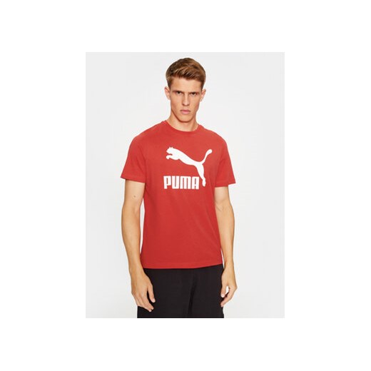 Puma T-Shirt Classics Logo 530088 Czerwony Regular Fit ze sklepu MODIVO w kategorii T-shirty męskie - zdjęcie 168539678