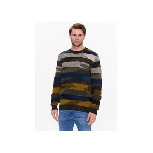 Sisley Sweter 1398T101G Kolorowy Regular Fit ze sklepu MODIVO w kategorii Swetry męskie - zdjęcie 168539765