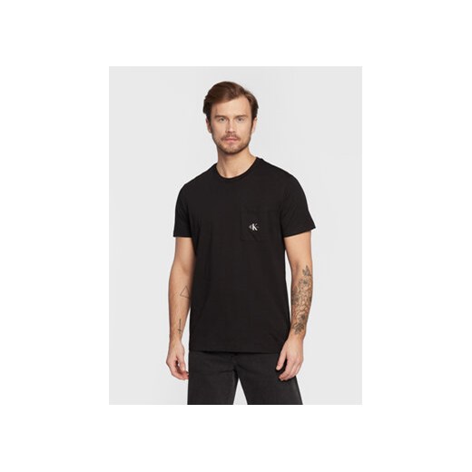 Calvin Klein Jeans T-Shirt J30J323027 Czarny Regular Fit ze sklepu MODIVO w kategorii T-shirty męskie - zdjęcie 168540206