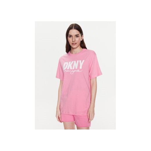 DKNY Sport T-Shirt DP3T9323 Różowy Classic Fit ze sklepu MODIVO w kategorii Bluzki damskie - zdjęcie 168540999